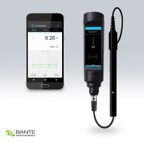 Brand BANTE Wireless Bluetooth Dissolved Oxygen Meter pen type DO tester Analyzer for Android smartphone or tablet