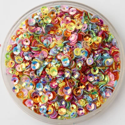 

500g/pack 3mm Cup Glistening Color loose sequins Paillettes sewing Wedding craft Garment shoes Bag Nail Art Accessories