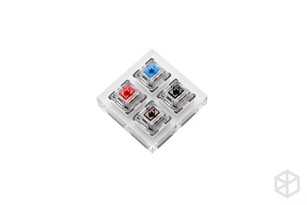 aluminum or Acrylic Switch Tester Gateron switches Blue Black Blue Red Green Yellow White RGB SMD for Mechanical Keyboard