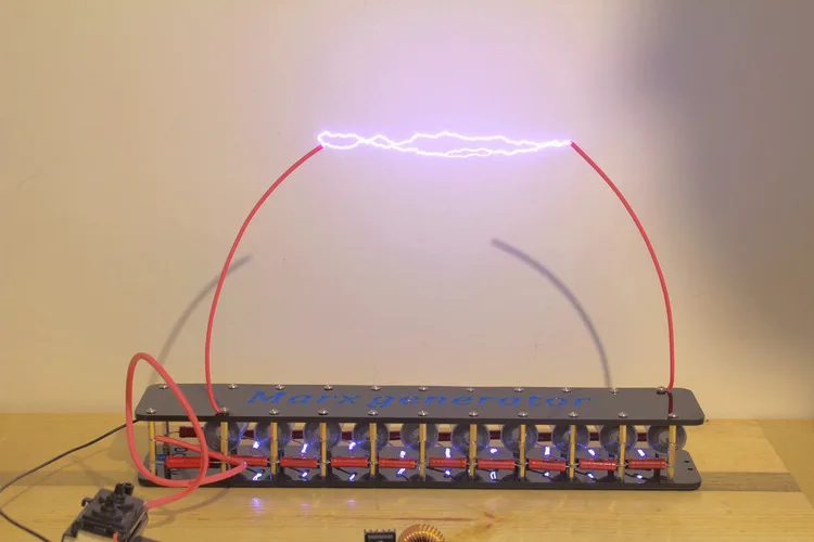 

Finished product board 10grades Marx/impulse voltage/pulse high voltage Generator Marx Generator Tesla Coil