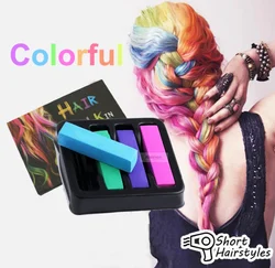 4pcs Colorful Hair Crayon Temporary Color chalk for coloring hair dye pastels kit DIY styling tools set