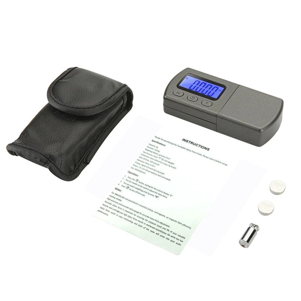 プロフェッショナルlpデジタルターンテーブルスタイラスフォーススケールバランスゲージleddzrアームロードメーターvesion for tonearm phono cartridge