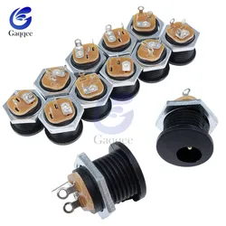 10Pcs DC-022 5.5-2.1 / 5.5 x 2.1mm DC Power Socket/ DC Connector Female Panel Mount DC022 5.5 mm x 2.1mm 5.5*2.1 5.5*2.5