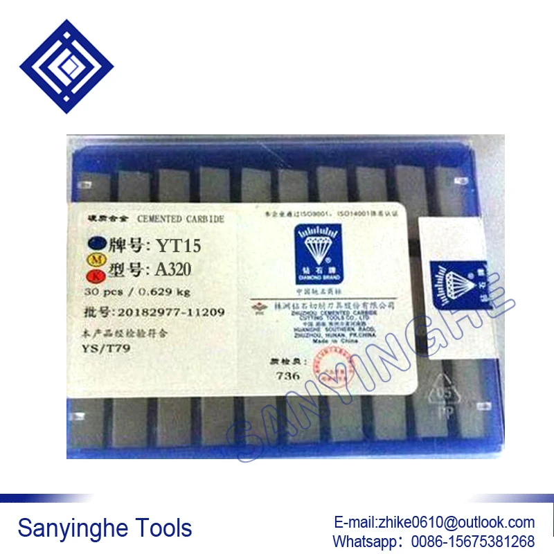 YT15 A320 inner cutter sanyinghe 30pcs/lots Welding turning tool cutting end face tools external cutter inserts