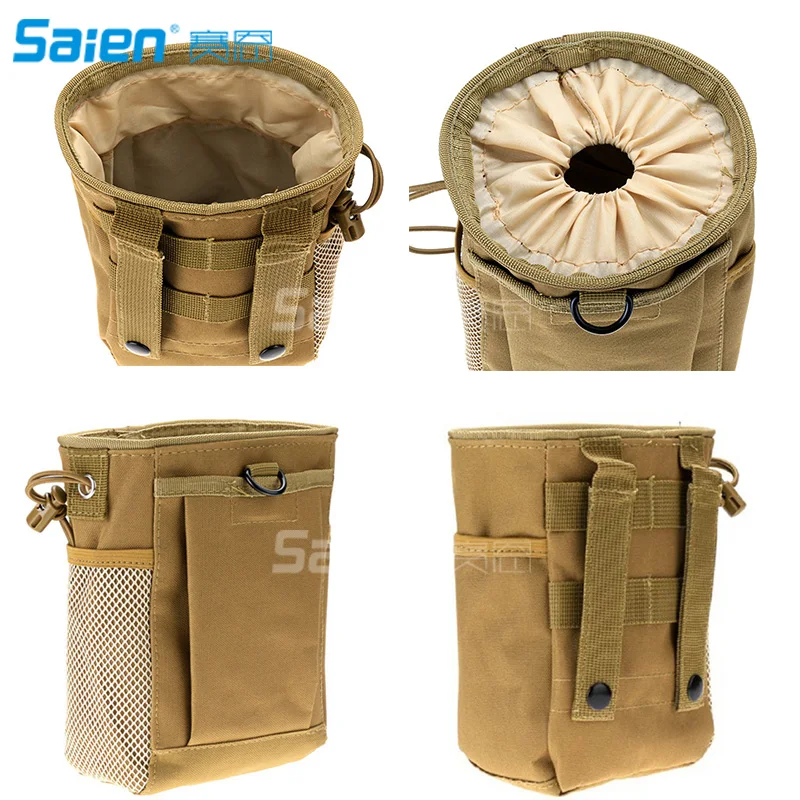 Tactical Molle drawstring Magazine Dump Pouch,  Adjustable Belt Utility fanny hip holster Bag Outdoor Ammo Pouch