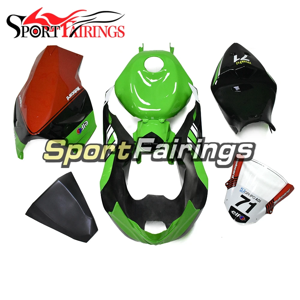 Complete Panels for Kawasaki ZX-6R 2013 2014 2015 2016 2017 Fiberglass Material Fairings Motorcycle Body Kits Green Black Red