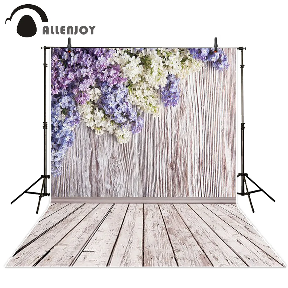 Allenjoy photography backdrop Wedding flower wood wall floor spring background photo studio shoot prop baby photophone photocall