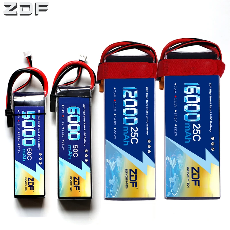 Bateria Lipo ZDF 3S 11.1V 5000mAh 6000mah 8000mah 10000mah 12000mah 16000mah 25C 30C 50C dla helikopter RC Quadcopter