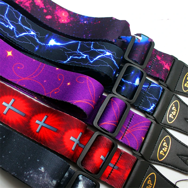 

Adjustable Guitar Straps, Accessories for Electric and Acoustic Guitar, Belt, High Quality