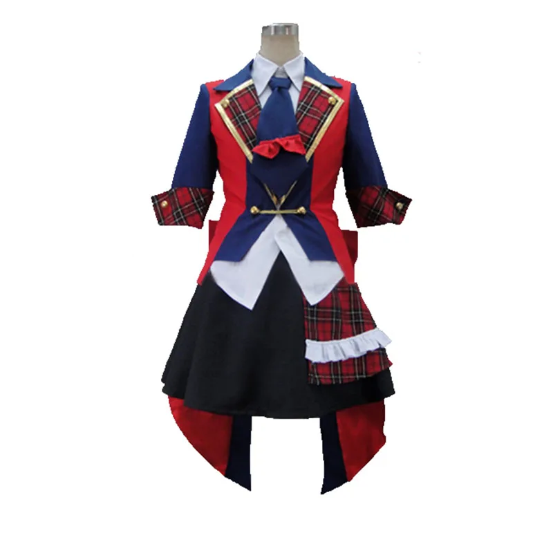 Fashion Anime AKB0048 Attack Group Sae Miyazawa Uniform Cosplay Costume with gloves customized