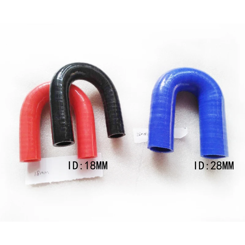 id:12 /14/ 16/18/20/22/25/28/32/35/38/42mm Silicone Hose 180/U Shape Tube Pipe