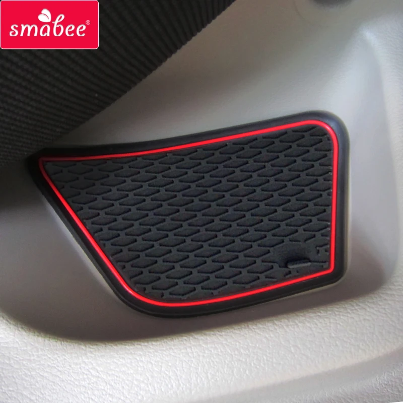 smabee Gate Slot Cup Pad For Ford Focus 3 MK3 2011 - 2014 pre-facelift ST RS Automotive interior Accessories Non-Slip Mats Mat