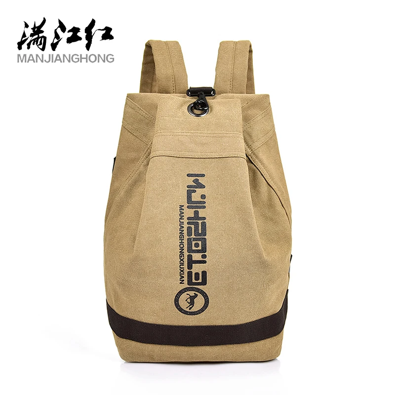 Manjianghong Leisure Canvas Backpack Large Gentleman Backpack Bag Man Fashion Casual Travel Bags High Quality Drop shipping Bags