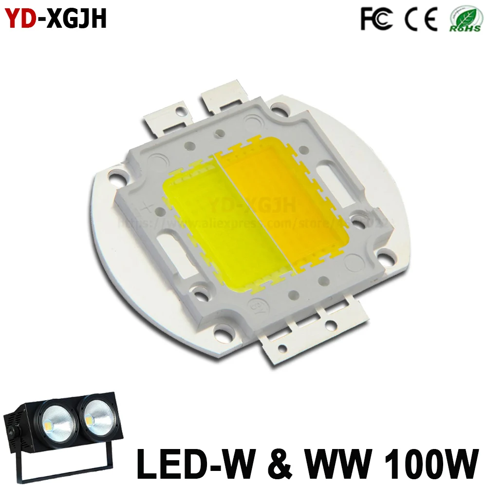 

100W Warm White / Pure White LED COB SMD Diode Chip DIY 50 W 100 W Watt Spotlight Floodlight Photography Lamp Bulb Lighting