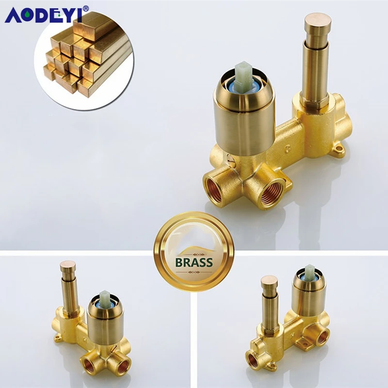 Bathtub Mount Shower Set Mixer Valve 2 Function Bathtub Filler Mixer Taps Hot & Cold Bathroom Shower Faucet Bath Spout Shower