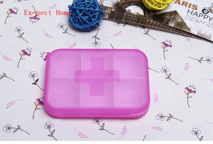 Pill cases 6 Cells Mini Pill Storage Box Plastic Cases for Medicine Drug Jewelry Organizers Medication pill box