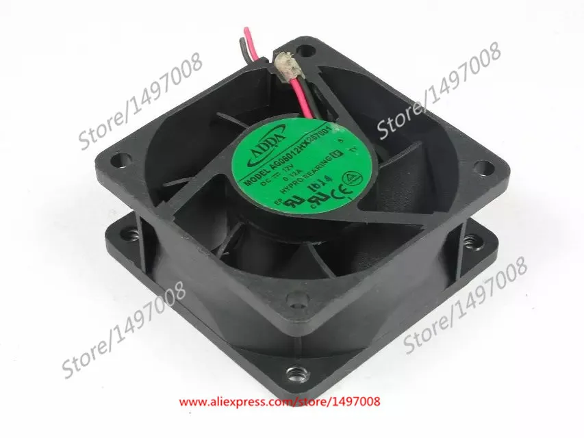 ADDA AG06012HX257001 DC 12V 3.24A 60x60x25mm Server Cooling Fan