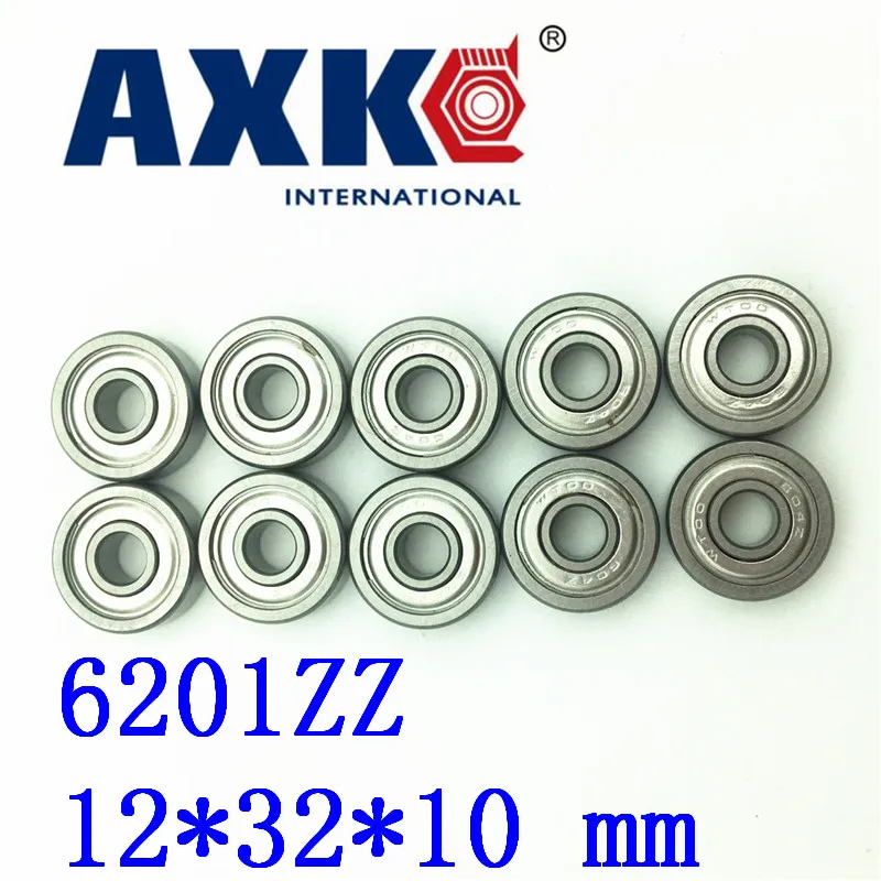 10PCS 6201 6201ZZ Miniature Deep Groove Ball Bearing Steel Rolling Bearings 12mmx32mmx10mm for Direct Sale