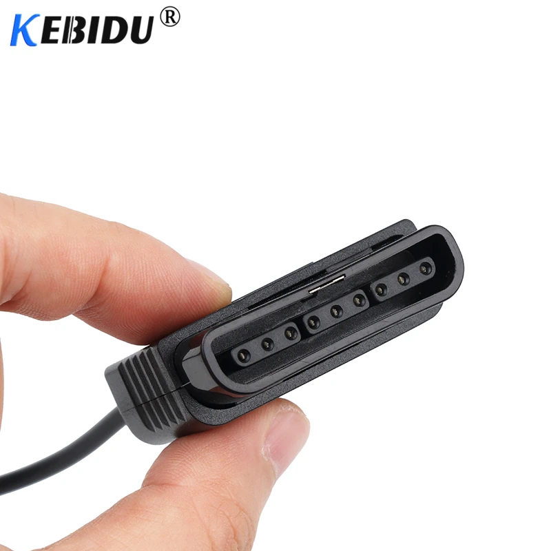 Kebidu ソニー PS2 プレイステーション 2 ジョイパッドゲームパッドから PS3 PC USB ゲームコントローラアダプタコンバータドライバなし