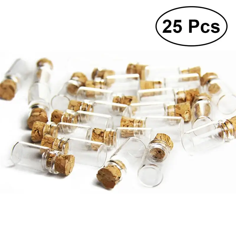 Flasche Mini Kork Flaschen Glas Gläser Tiny Fläschchen Dinge Nachricht Freundin Geschenke Geburtstag Freund Geschenk Trank Nette Klar Stopper