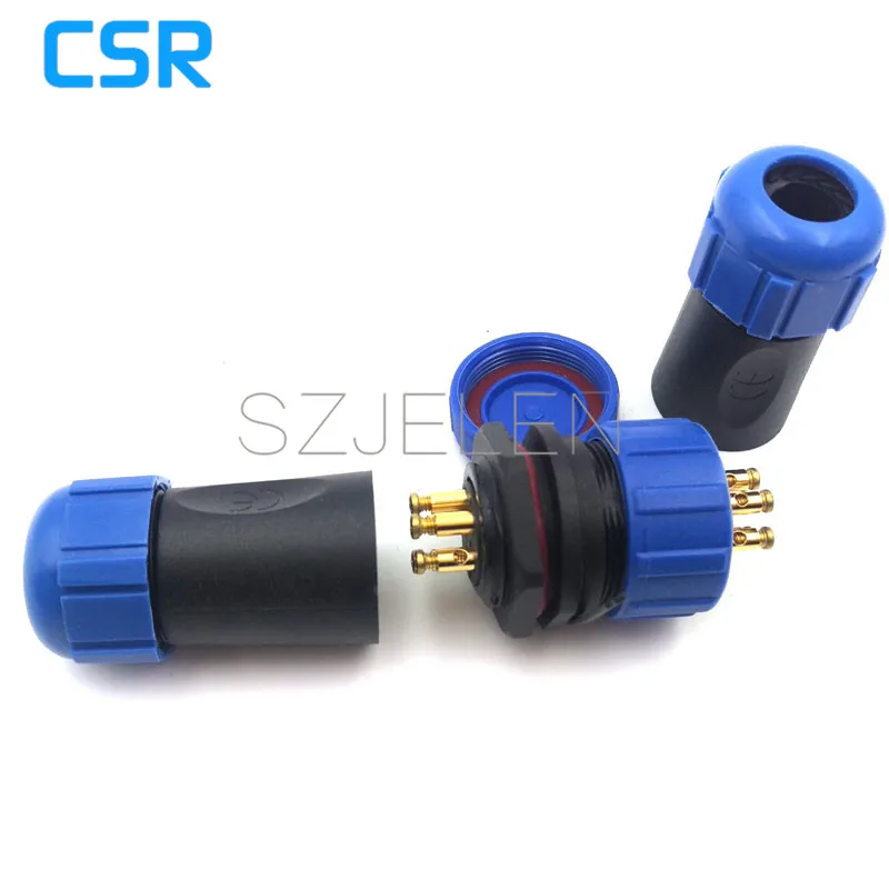 SP2110, No Need To Weld Connect By The Metal Screw, 5 Pin Waterproof Connector Plug And Socket ,LED Outdoor Waterproof Connector