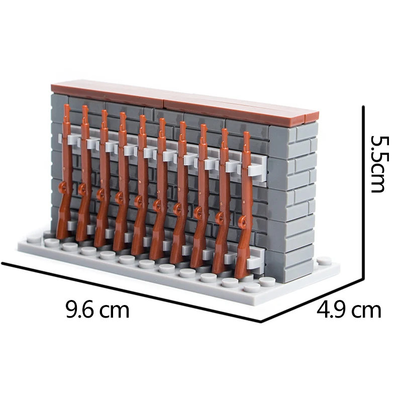 WW2 soldati militari fucile armi blocchi esercito MOC pistola modello accessori blocchi SWAT polizia figure parti blocchi giocattolo
