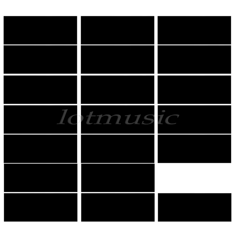 20pcs Black Adhesive Acoustic Pickguard Material Scratch Plate 18*46cm Soft Seft Design