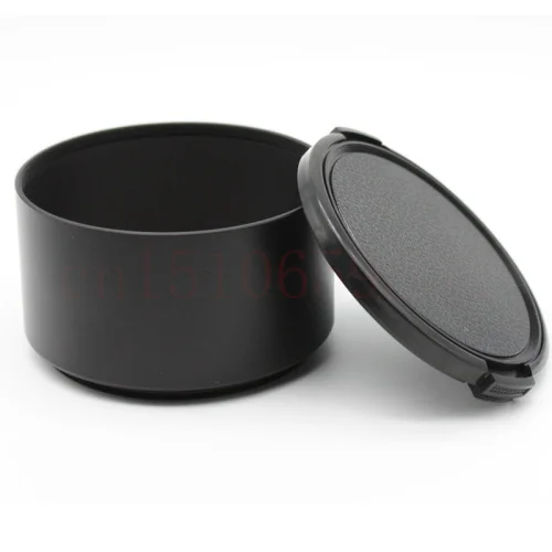 2 in 1 49 52 55 58 62 67 72 77 82mmTelephoto Metal Lens Hood for +  lens cap for DSLR camera