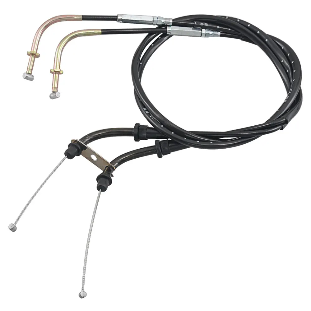New Black Throttle Cable Lines Black Steel Wires Motorcycle Fit For Kawasaki VULCAN 900 VN900 CLASSIC/LT 2006-2018