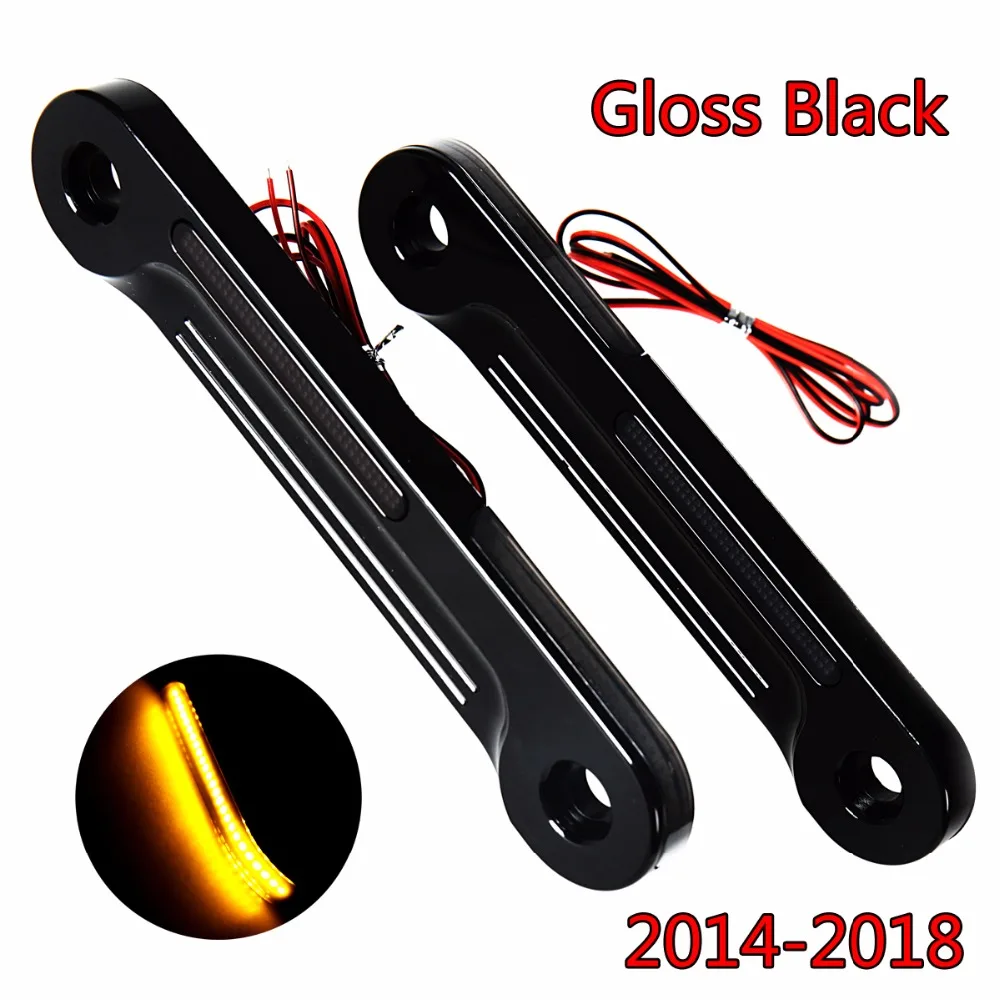 Przednie wsporniki kierunkowskazów LED do modeli Harley Touring Electra Street Glide Trike 2014-2023