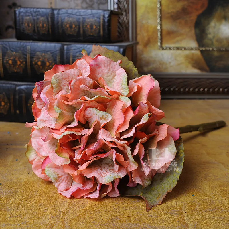 European retro high silk cloth simulation hydrangea flowers home jewelry wholesale