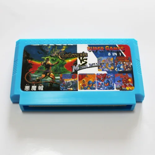 Imagen 2 del producto Tarjeta de juego Castlevania1/2 Mega Man1/2/3/4/5/6 de 8 bits y 60 pines