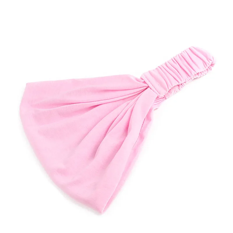 Thời Trang Nữ Cotton Dây Đeo Đầu Co Giãn Rộng Mềm Bé Gái Thể Thao Yoga Thắt Nút Băng Đô Cài Tóc Turban Gọng Màu Tóc Dây Phụ Kiện Tóc