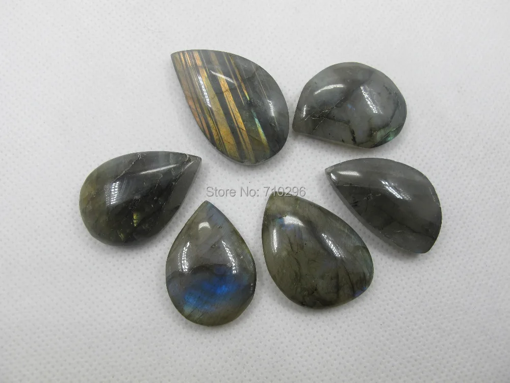 Only 10lots For Promotion!10pcs Mixed lot Labradorite Natural Gem stones fit gem stone pendant jewelry