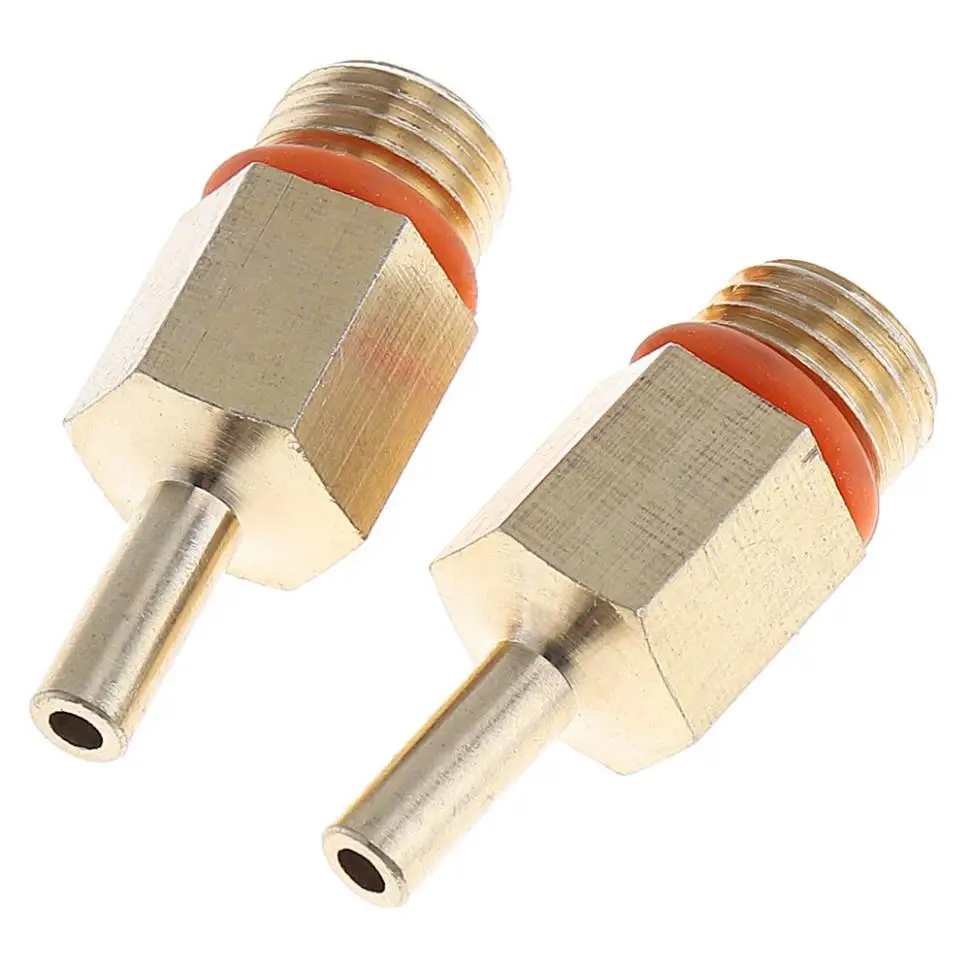 2pcs High Carbon Steel Hot-melt Glue Gun Nozzle with Length 10mm and Diameter 2mm for Home / Office / Site Accessories