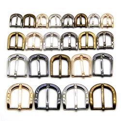 Hebillas cuadradas de metal para zapatos, accesorios de costura DIY, decoración de bolsos, 11mm, 13mm, 15mm, 20mm, 25mm, bronce plateado y dorado, lote de 10 unidades