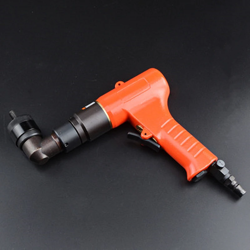 Industrial Grade Elbow Pneumatic Riveter Metal Fasten 90 Degree Right Angle Rahm Gun M4-M8 Air Pull Setter Rivet Nut Cap Tools