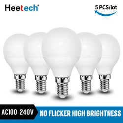 5pcs/lot LED Bulb E14 LED Lamp 3W 5W 7W 9W Lampada LED Bombillas Spotlight Table Lamps Cold/Warm White Led Light Blubs 110V 220V