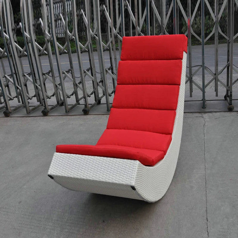 Rattan Rocking Chair , Aluminum Frame Comfortable Rocking Sofa transport by sea