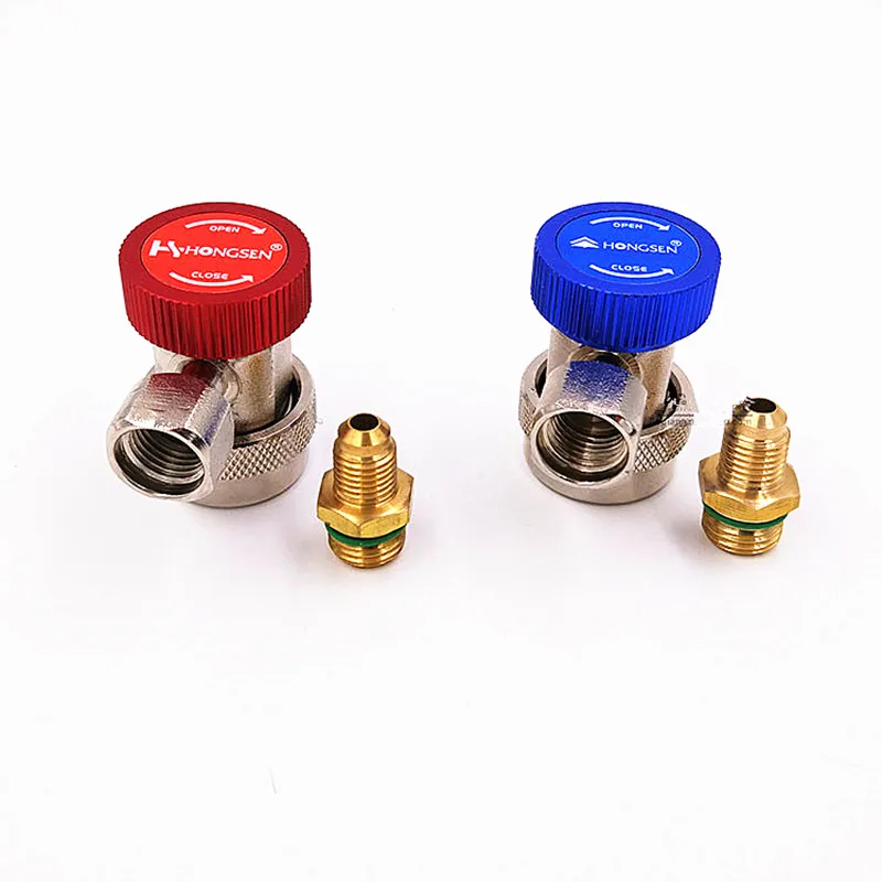 R134a High & Low pressure Quick Connector Adapter Coupler Car Automotive Refrigerant Adjustable quick connector