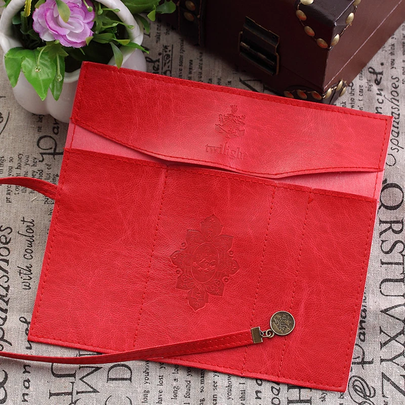 Estuche de lápices de PU Vintage para estudiantes, bolsa de almacenamiento impermeable, Kit portátil, suministros escolares, papelería coreana