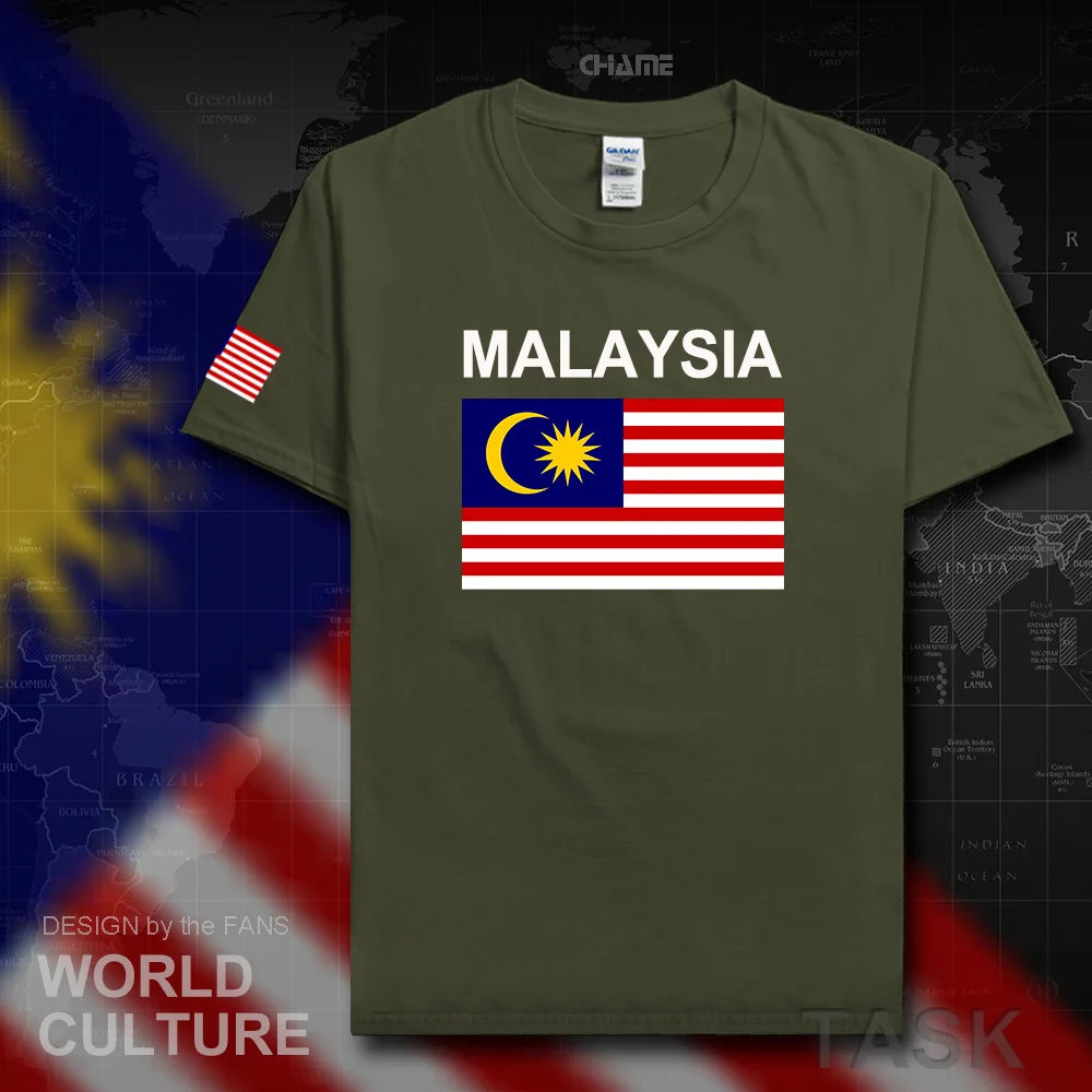 Malaysia men t shirt Malaysian 2019 jersey nation tops tshirt 100% cotton t-shirt fitness Short Sleeve clothing tees country MYS