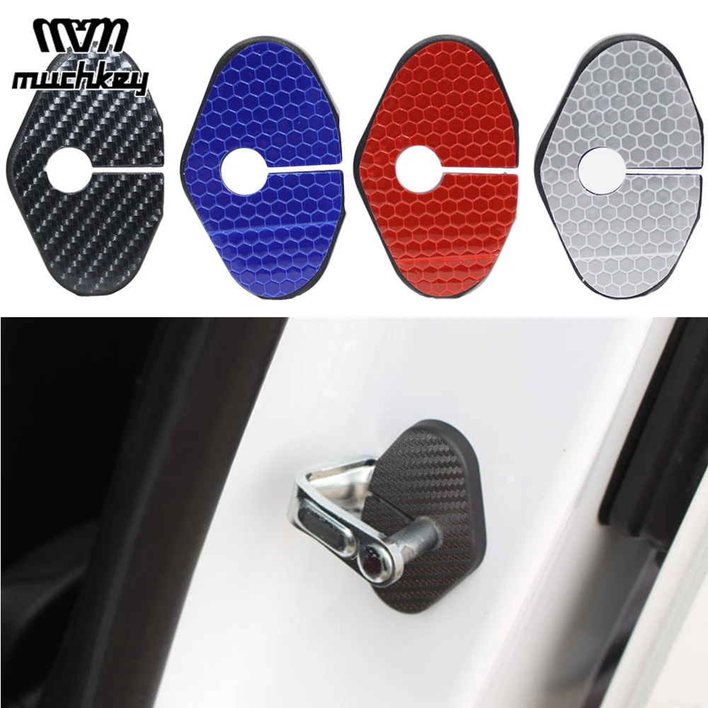 For Chevrolet Malibu Aveo Sonic Cruze Volt Camaro For Buick Regal Lacrosse Encore 4pcs Car Door Lock Covers Protective Cover