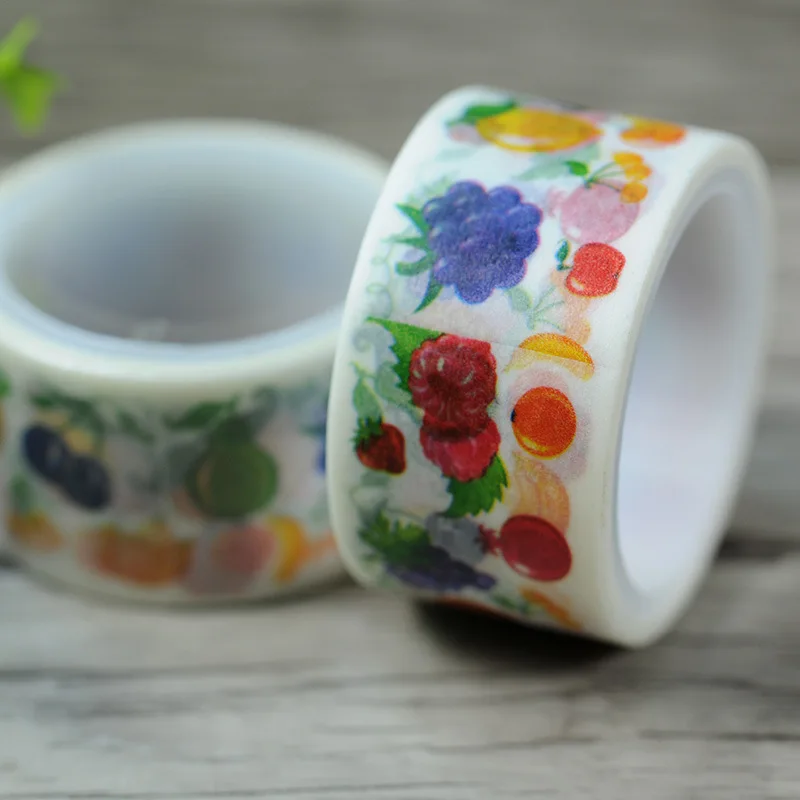 Free Shipping Beautiful 30mm*5m or 30*10m color fruit  washi tape/wider diy paper tape,masking washi tape