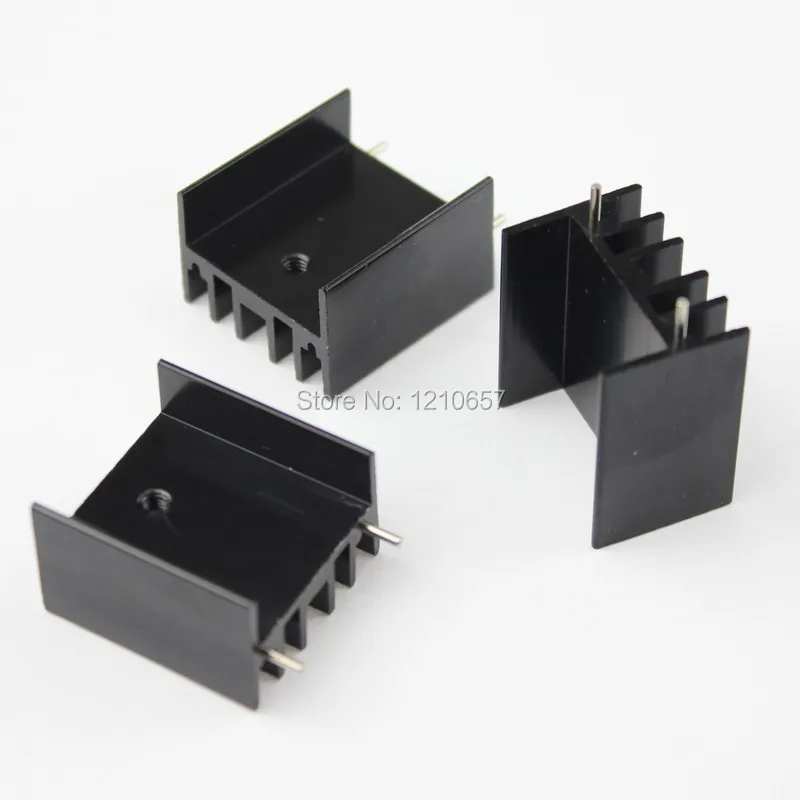 5 pcs lot 25x23x16mm Triode Transistor IC Heat Sinks Aluminum Heatsink Radiator With Needle