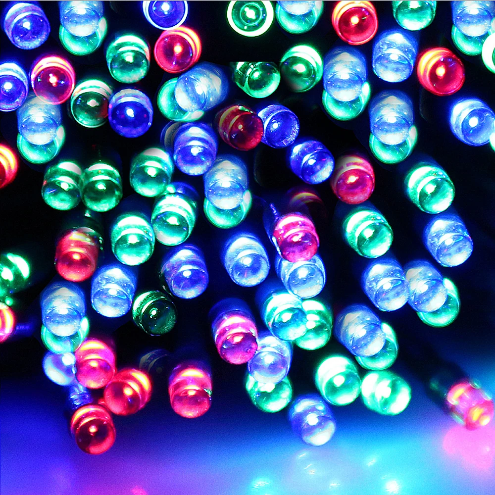 50M 500 LED Solar Powered Fairy Strip Light for Xmas Festival Lights String rechargeable batteries For Decorating Garden