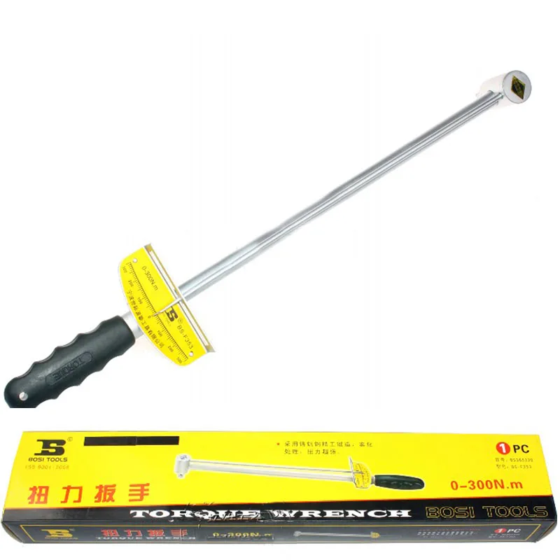 Great 1/2 Dr.socket torque wrench tension wrench 0-300N.m BOSI Tools J7XY108TW