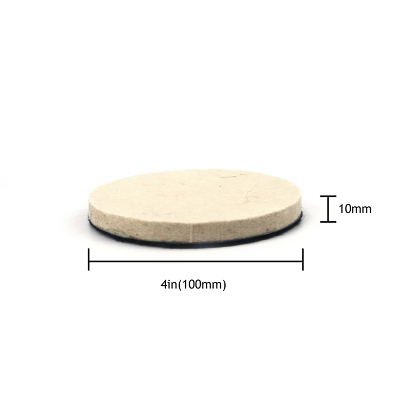 POLIWELL 2PCS 4 Polegada 100 milímetros Hook & Loop Backing Pad Polimento De Lã de Moagem Disco Da Roda De Polimento para Carro beleza Broca Ferramenta Rotativa