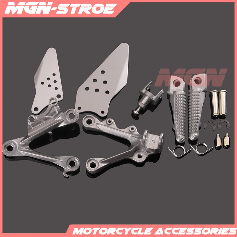 Front Footpegs Foot Pegs Footrest Pedals Bracket For KAWASAKI ZX6R ZX-6R ZX 6R 2009 2010 2011 2012 2014 09 10 11 12 13 14