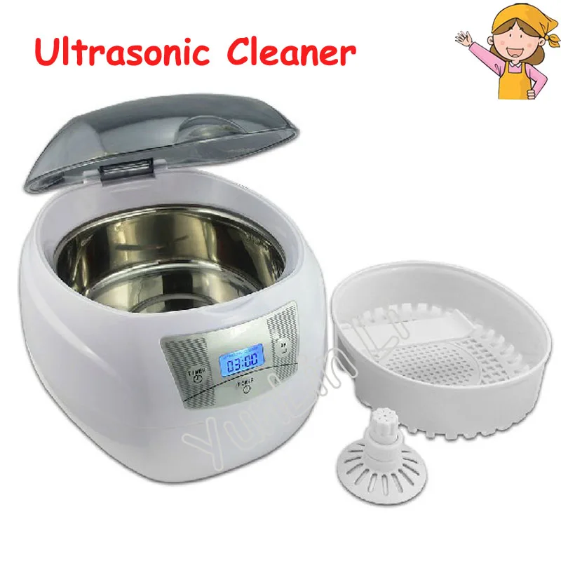 Small Capacity Stainless Steel 110V/220V Ultrasonic Cleaner with Degas Heating Timer Bath LED Lighting JP-900S